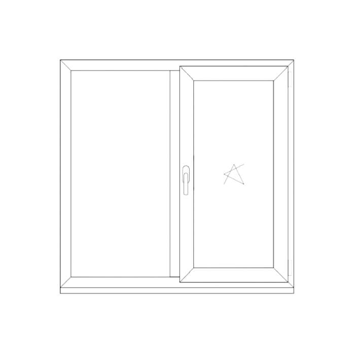 Окна Rehau размер  Rehau Grazio 1170×970мм